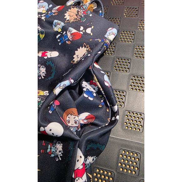 Hot Topic Suspender Skirt Womens Small Black‎ Hero Academia Hello Kitty Ladies - Picture 5 of 6